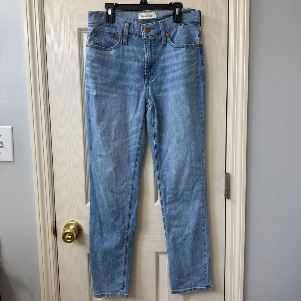 Madewell The Mid-Rise Perfect Vintage Jean Light Wash Denim Womens Size 26‎